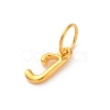 925 Sterling Silver Letter Charms with Jump Rings LS-STER-R008-01G-J-2