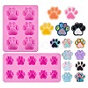 2Pcs 2 Styles Paw Shaped Fondant Molds DIY-SZ0002-69-7