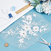 Polyester Embroidery Sew on 3D Flower Appliques DIY-WH0304-717-4
