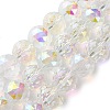 Transparent Electroplate Glass Beads Strands EGLA-N002-34H-H01-1