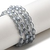 Electroplate Glass Beads Strands EGLA-J013-4X6mm-F33-2