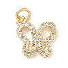 Brass Micro Pave Cubic Zirconia Pendants KK-H528-03G-1