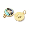 Brass Micro Pave Cubic Zirconia Pendants KK-K384-22A-G-2