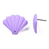 Spray Painted Iron Stud Earring Findings IFIN-N008-018B-2