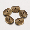 Tibetan Style Wavy Spacer Beads TIBEP-A11067-AB-FF-2