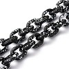 Spray Painted CCB Plastic Cable Chains AJEW-JB01046-01-1