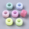 Opaque Acrylic European Beads SACR-N009-17-2