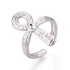 Ankh Cross 304 Stainless Steel Open Cuff Ring Components STAS-N108-60P-1