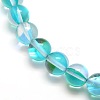 Synthetic Moonstone Beads Strands X-G-F143-8mm-07-3