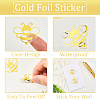 Gold Foil Self-adhesive Stickers DIY-WH20001-13B-5