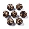 Painted Natural Wood Beads X-WOOD-T021-53A-02-2