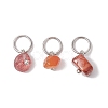 30Pcs 30 Styles Natural & Synthetic Mixed Gemstone Chip Charms PALLOY-JF02874-01-3