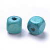 Dyed Natural Wood Beads WOOD-S617-8-LF-2