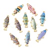 Alloy Enamel Pendants FIND-C037-16G-1-1