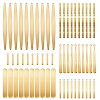 60Pcs 6 Styles Brass Pendants KK-FH0008-30-1