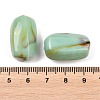 Two Tone Opaque Acrylic Imitation Gemstone Beads OACR-T033-02-3