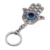 Alloy Pendant Keychains KEYC-WH0027-51-3