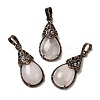 Natural Rose Quartz Pendants G-H065-01R-10-1