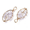 Natural Quartz Crystal Pendants G-T131-98-3