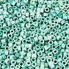 Opaque Picasso Cylinder Glass Beads SEED-Q039-06A-15-3