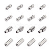 16Sets 4 Style 304 Stainless Steel Screw Clasps STAS-FW0001-08P-2