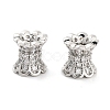Brass Micro Pave Clear Cubic Zirconia Beads KK-P271-39B-02-1