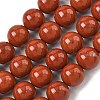 Natural Red Jasper Beads Strands G-F348-01-8mm-AA-2