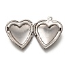Non-Tarnish 316 Stainless Steel Locket Pendants STAS-O135-06P-3