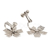 Non-Tarnish 304 Stainless Steel Clop-on Earrings Finding STAS-B043-01-2