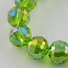 Electroplate Glass Bead Strands EGLA-R040-12mm-M-2