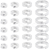 80Pcs 4 Styles Brass Split Rings KK-BBC0014-05-1