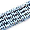 Electroplate Non-magnetic Synthetic Hematite Beads Strands G-T061-119A-1