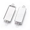Non-Tarnish 304 Stainless Steel Cabochon Connector Settings STAS-F222-032-2