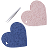 2Pcs 2 Colors Silicone Hot Mats for Hot Dishes AJEW-GF0008-29B-1