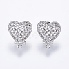 Alloy Stud Earring Findings PALLOY-F201-19P-1