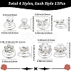 Spiral Hair Pin Coil Iron Hair Accessories OHAR-SP0001-12B-2