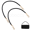2Pcs Alloy Rhinestone Round Cord Bag Handles AJEW-PH0007-73B-1