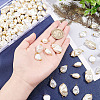 100Pcs 5 Style ABS Plastic Imitation Pearl Beads Pendant KY-AR0001-12-3