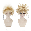 Short Blonde Wavy Cosplay Party Wigs OHAR-I015-03-1