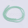 Opaque Solid Color Glass Bead Strands GLAA-F076-A09-2