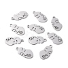Tarnish Resistant 304 Stainless Steel Pendants STAS-F271-09B-P-1