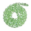 Transparent Electroplate Glass Beads Strands EGLA-N013-T10mm-B13-2