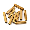 Electroplate Glass Beads GLAA-D024-01M-2