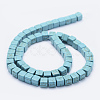 Synthetic Turquoise Beads Strands TURQ-F009-02-6x6mm-2