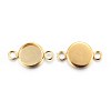 201 Stainless Steel Cabochon Connector Settings X-STAS-F191-15G-A-2