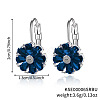 Brass Flower Hoop Earrings JJ3056-2-1
