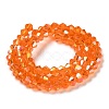 Transparent Electroplate Glass Beads Strands EGLA-A039-T6mm-B11-2