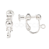 Brass Screw On Clip-on Earring Findings KK-L164-01S-3