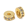 Rack Plating Brass Micro Pave Cubic Zirconia Beads KK-U030-26G-05-1