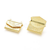 Brass Locket Pendants KK-G386-11G-3